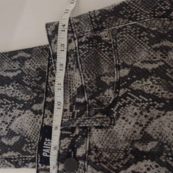 PAIGE Snakeskin hoxton slim Jeans size 29 raw him - Picture 7 of 12